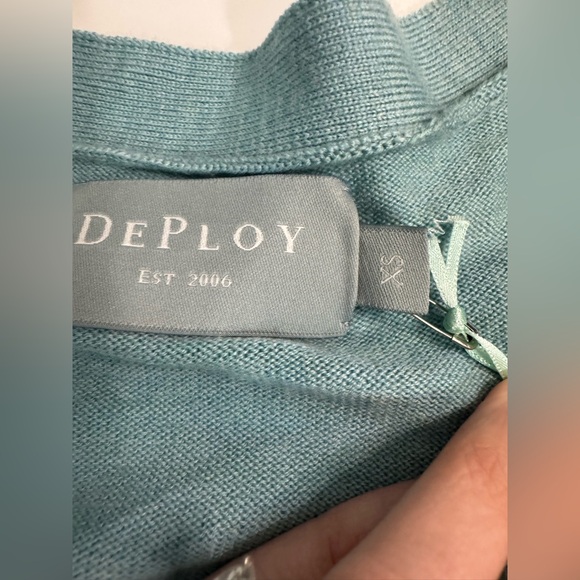 Deploy ESTUARY FINE MERINO KNIT CARDIGAN XS NWT - Picture 3 of 6